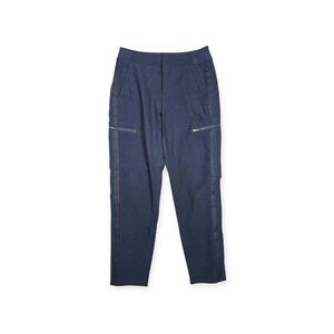 Athleta Wander Hybrid Cargo Pants - Women's 6 - Blue Nylon Blend